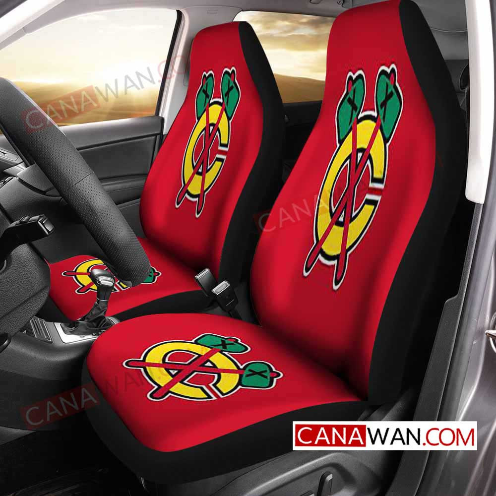 Chicago Blackhawks Car Seat Cover Set CSC6356