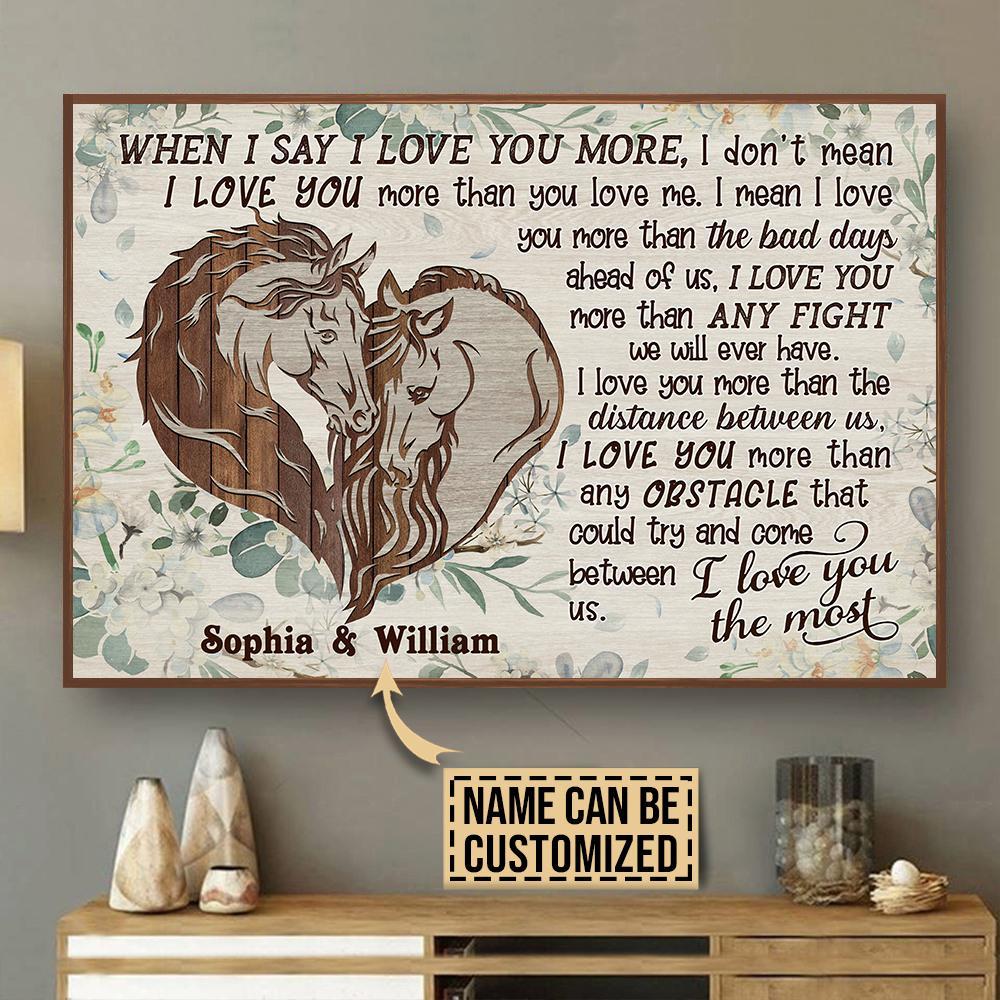 Personalized Horse I Love You More P &hellip;