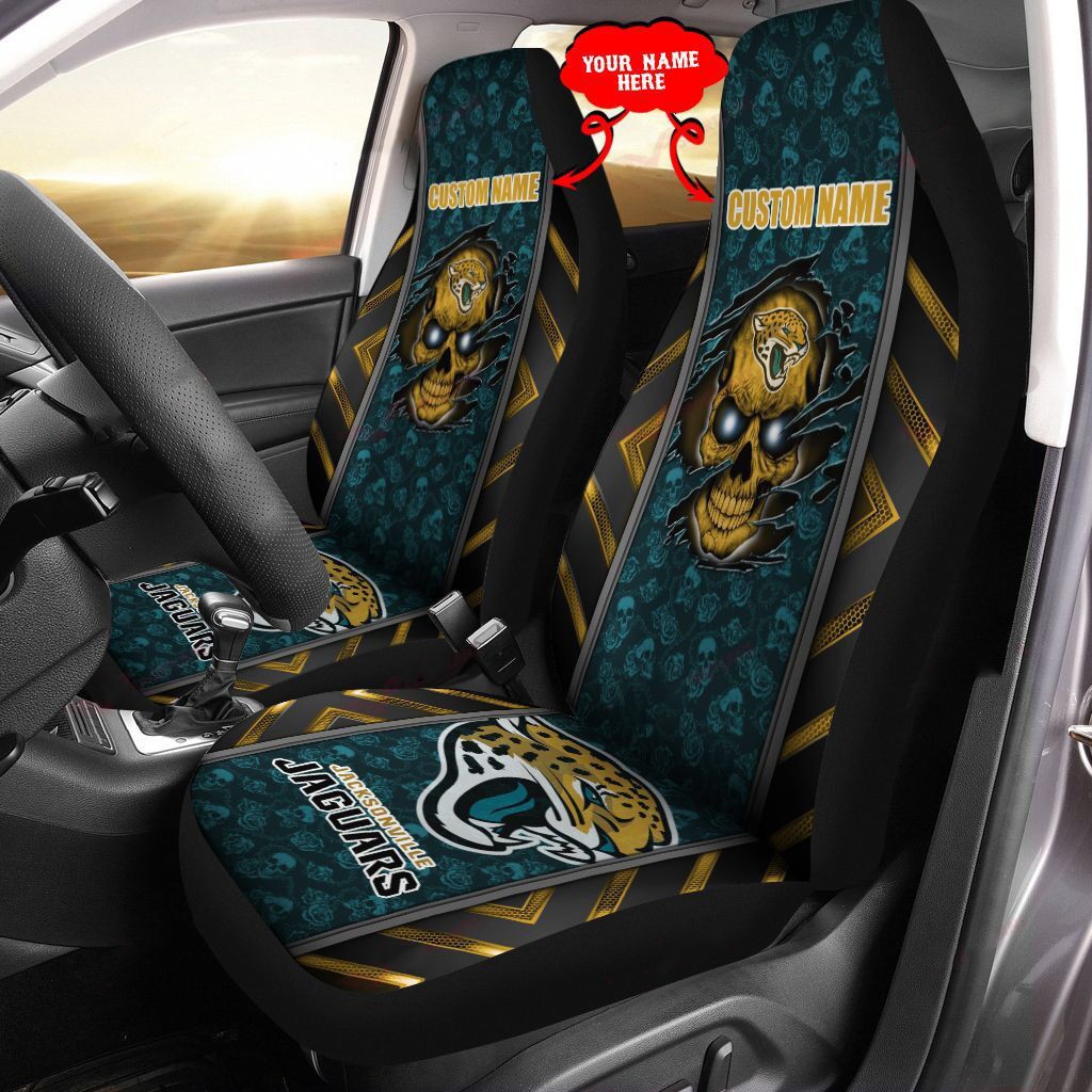 Jacksonville Jaguars Personalized Car Seat Cover Set CSC1148