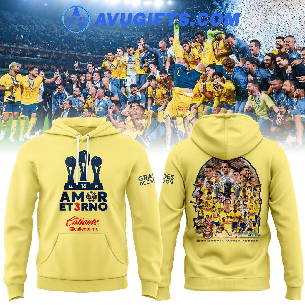 Club Amrica Champions 2024 Limited Edition Hoodie – Zip Hoodie 3D Aop Shirt