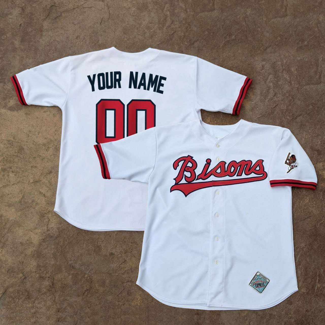 Buffalo Bisons White Custom Jersey – All Stitched