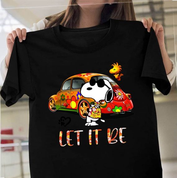 Snoopy Gift For Hippie Let It Be Tsh &hellip;