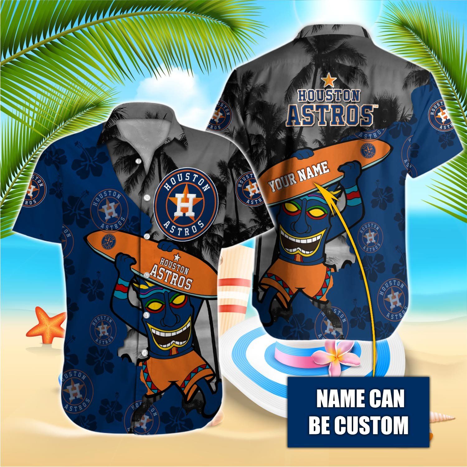 Houston Astros Aloha Shirt With Name Customization