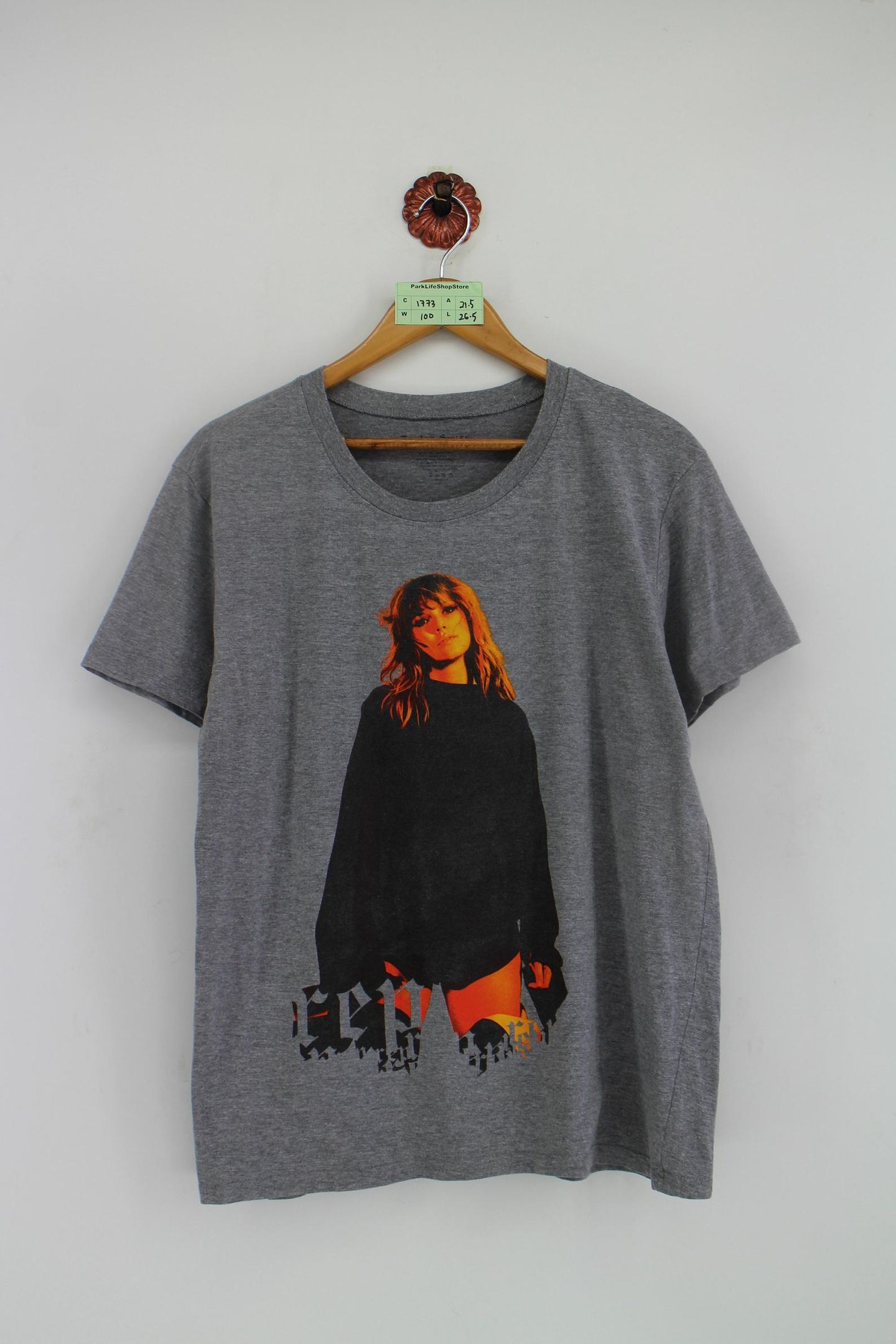 Taylor Swift Pop Tshirt X Vintage Taylor Swift Country Pop Singer Rock Genre Music Gray Tee