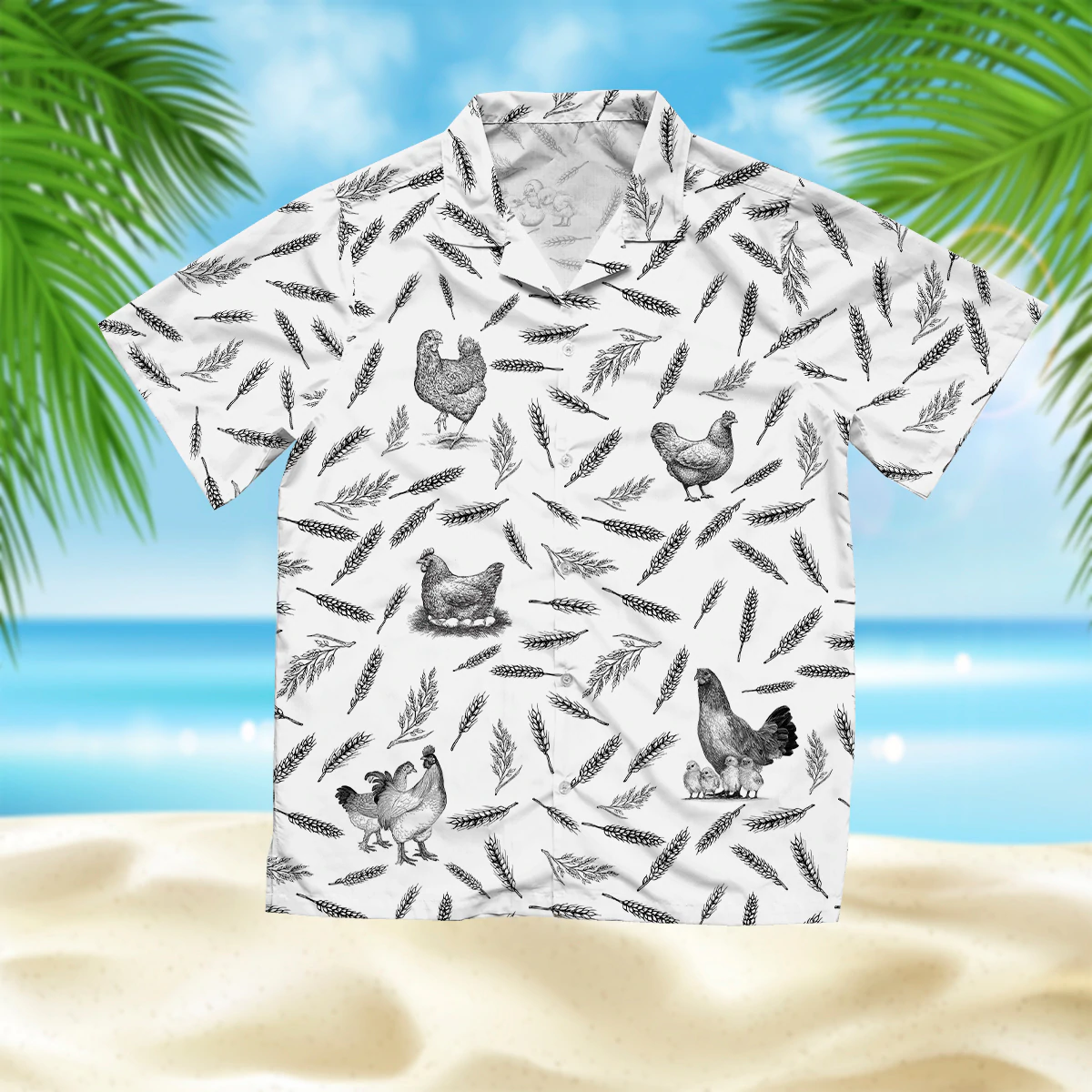 Chicken Pattern – Farm Hawaiian Shirt, Summer Hawaiian Shirts For Men And Women Aloha Beach Shirt