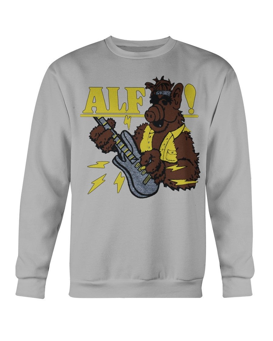 Insane Vintage 80S Alf Playing Guitar 1980S Sweatshirt 210929