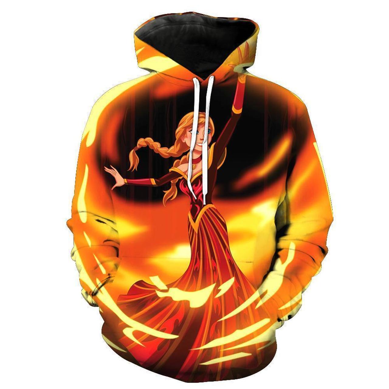 Frozen 3D Printed Hoodie/Zipper Hood …