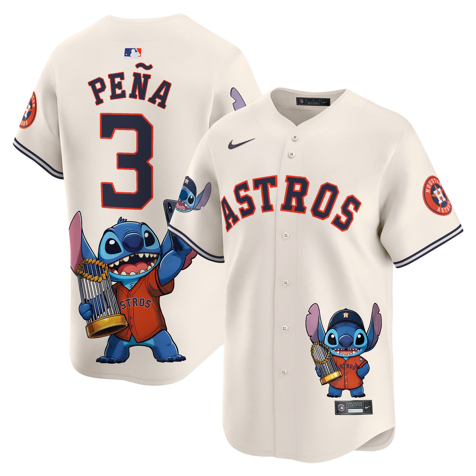 Unisex Astros Lilo And Stitch Vapor Premier Limited Jersey – Printed