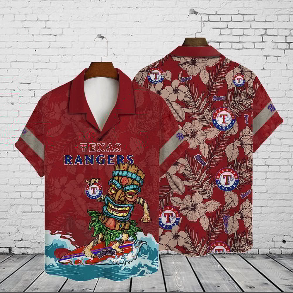Texas Rangers Major League Baseball 2023 Aop Hawaiian Shirt
