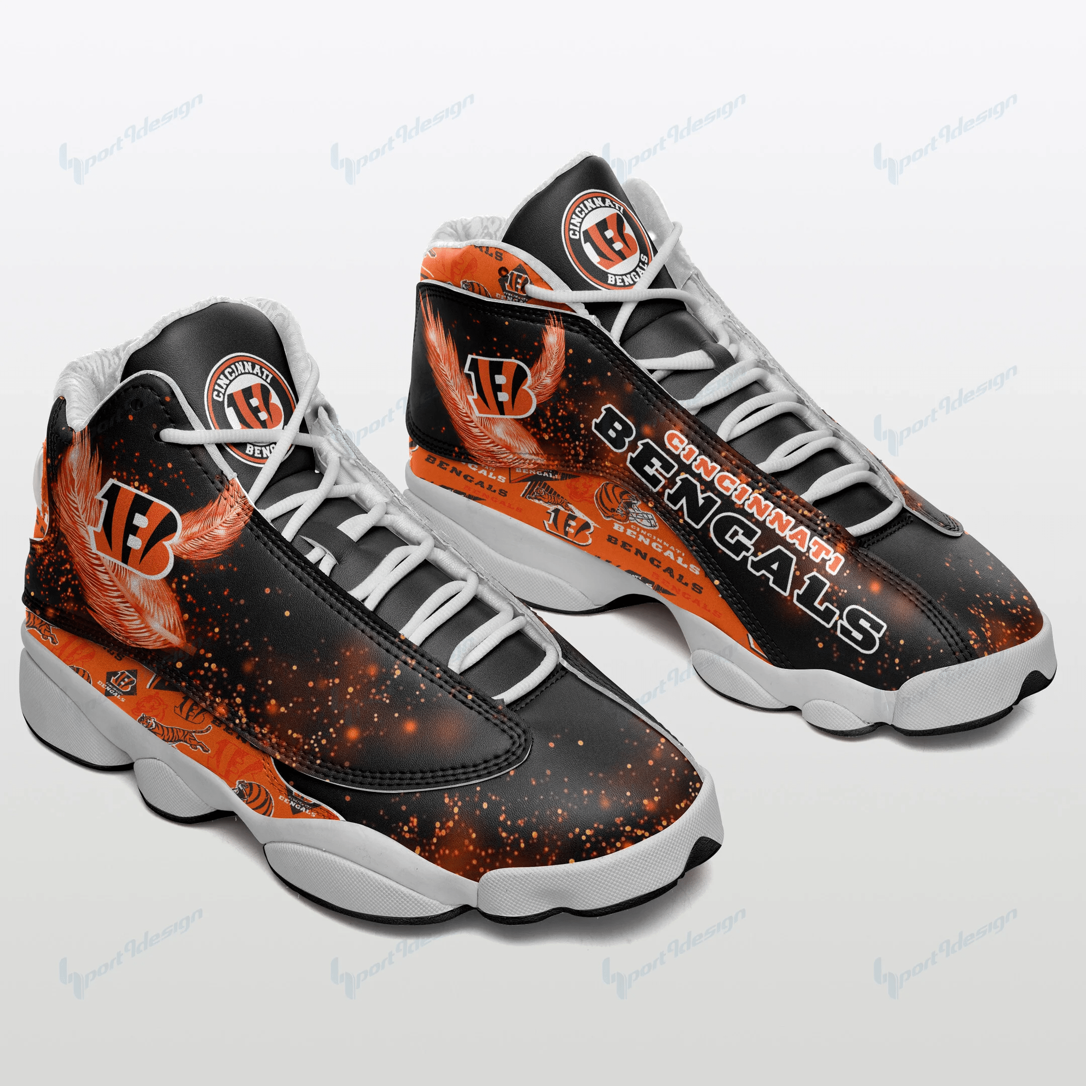 Cincinnati Bengals Air Jordan 13 Sneakers JD13 V1435