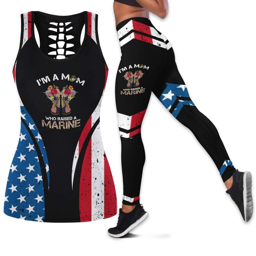 Marine Mom Tank Top and Legging Set