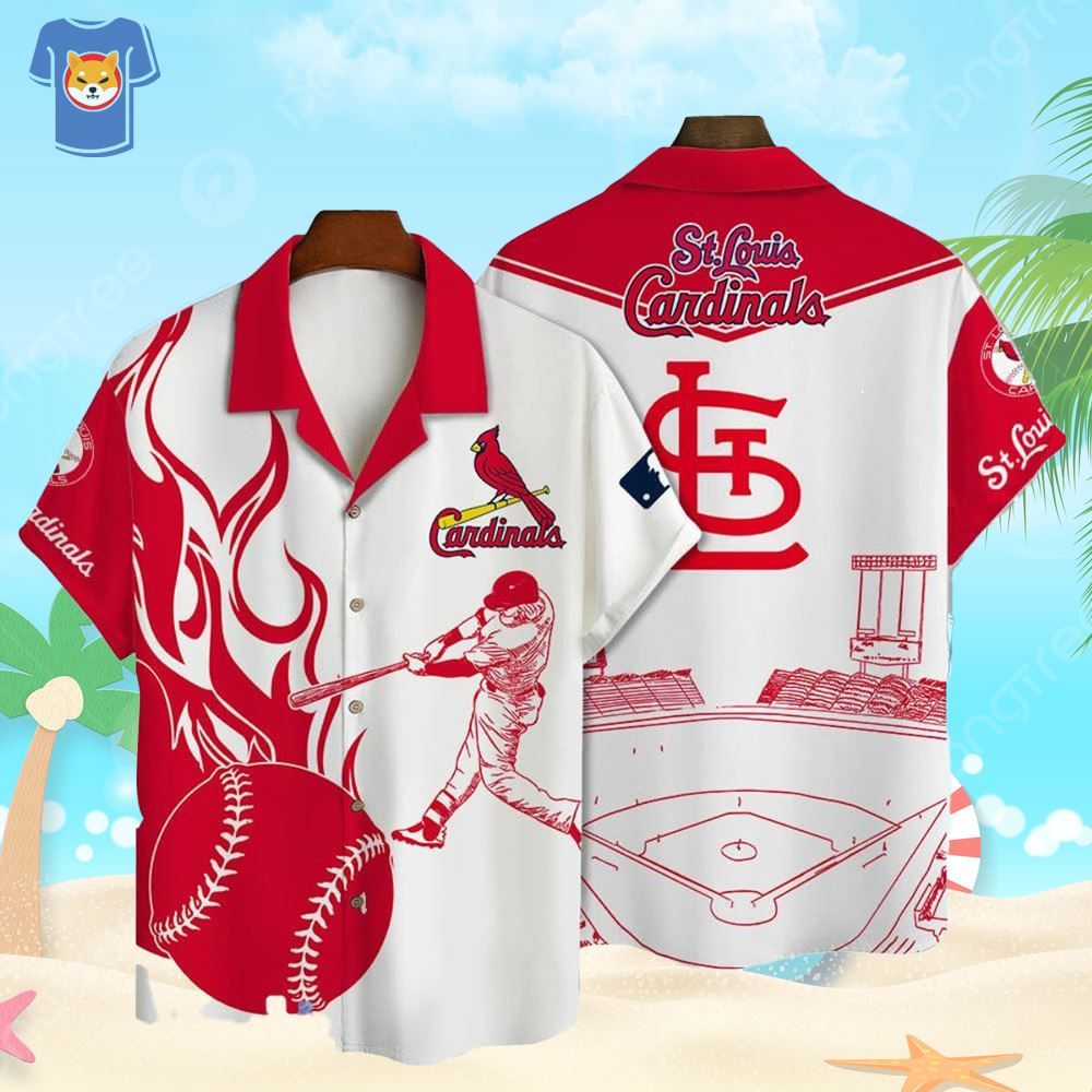 St Louis Cardinals Major League Baseball Hawaiian Shirt