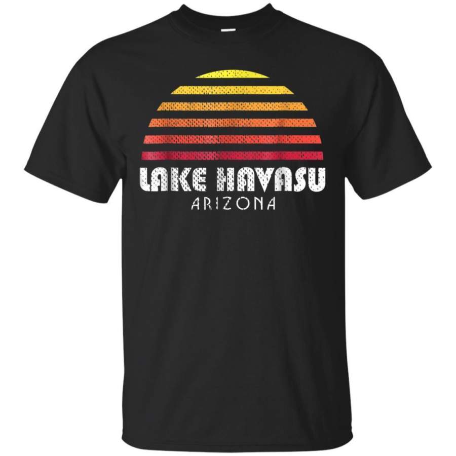 AGR Lake Havasu Shirt  Retro Vintage Style Distressed Sunset Jaq T-shirt