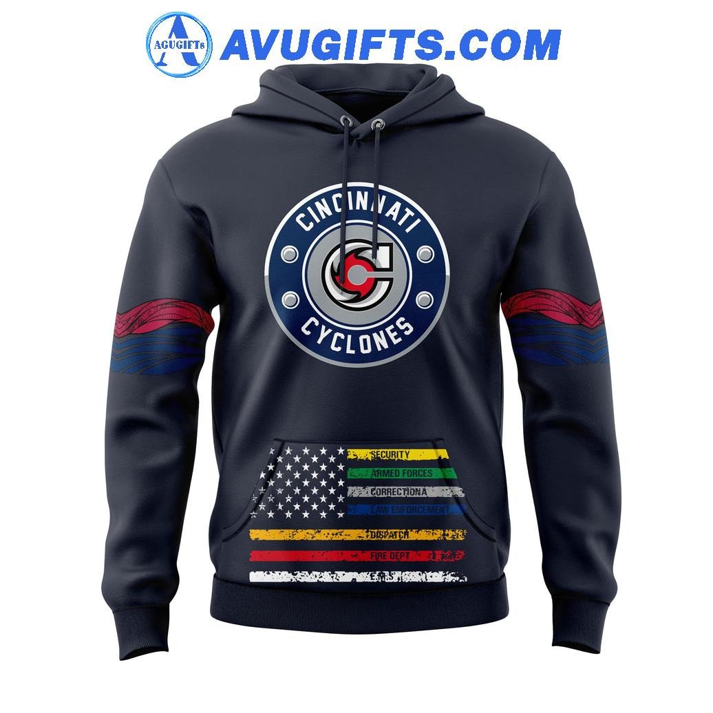 Cincinnati Cyclones X Firefighters For Fans Limited Edition Hoodie – Zip Hoodie 3D Aop Shirt