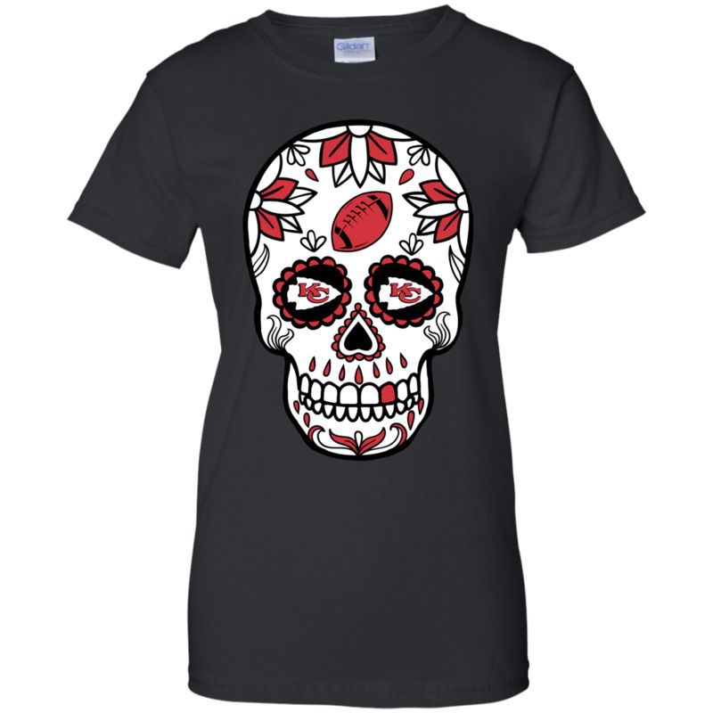 Kansas City Chiefs Football Sugar Skull Day Of The Dead Shirts