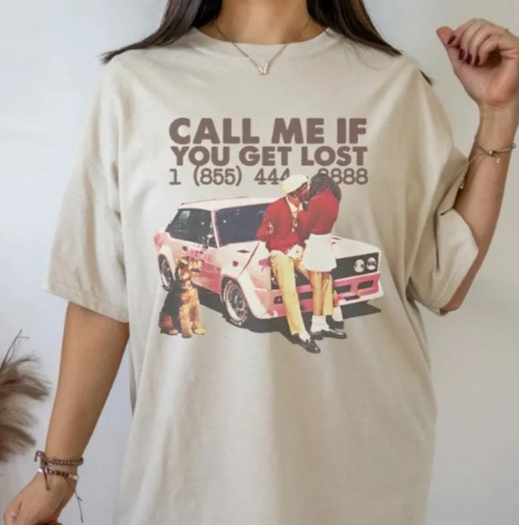 Tyler The Creator Nostalgia Y2k Call Me If You Get Lost Tee Shirt Outfit