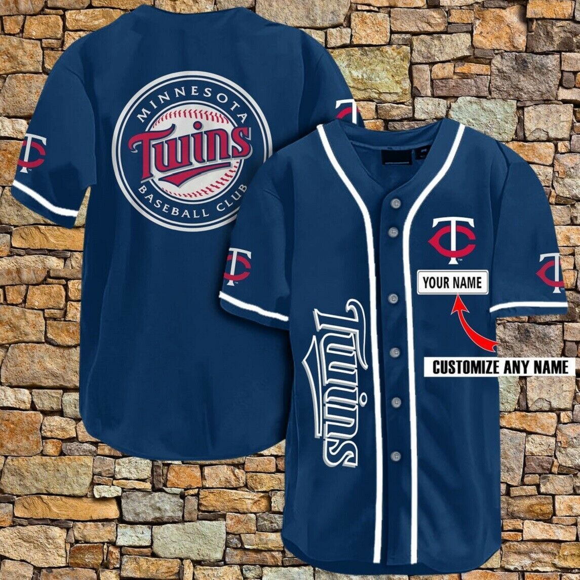 Custom Name Minnesota Twins All Over Print Baseball Jersey For Fans