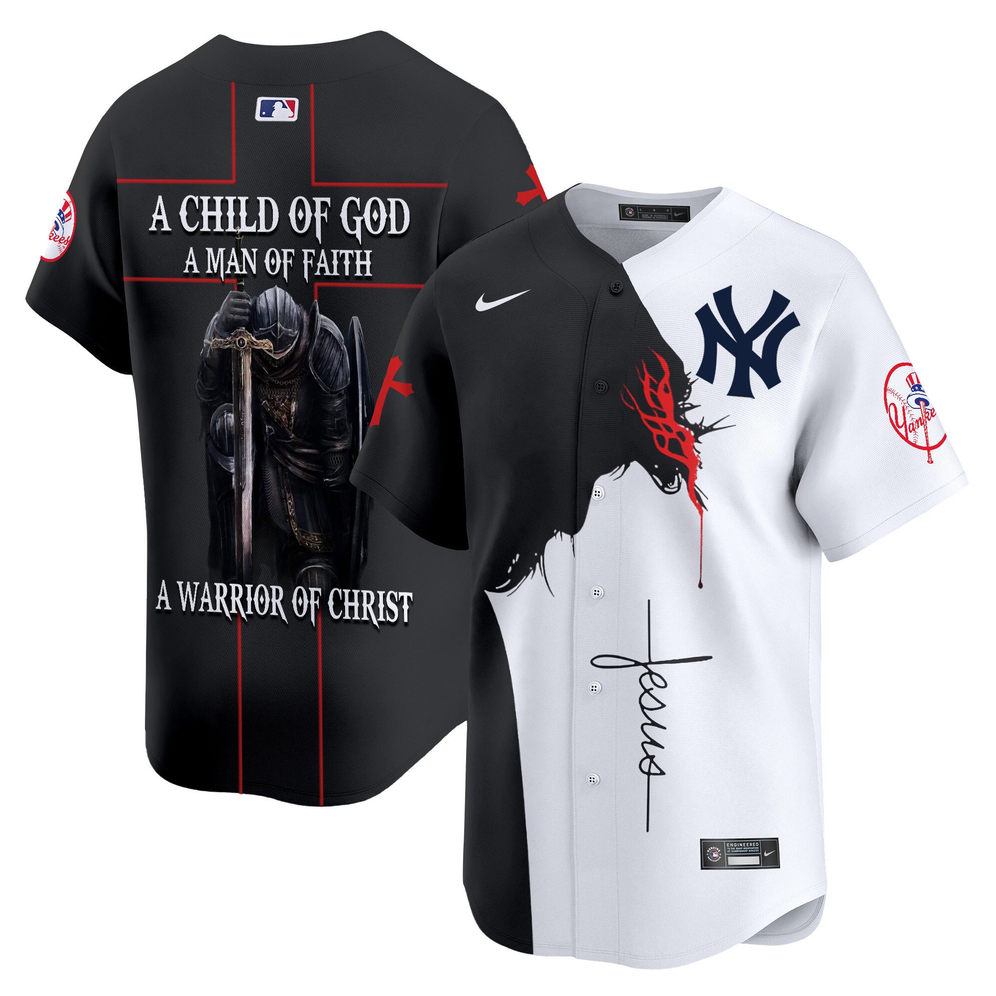 Yankees A Child Of God Vapor Premier Limited Jersey – Printed