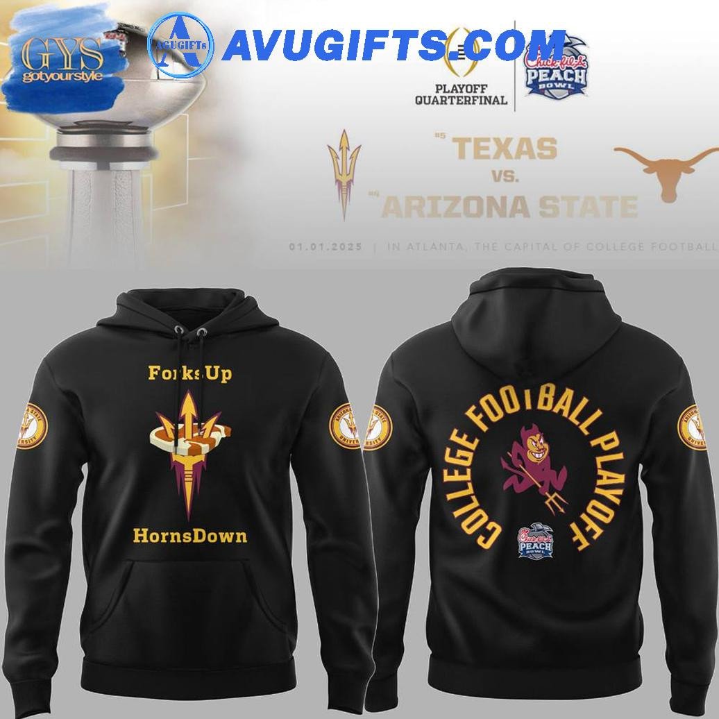 Arizona State Sun Devils Ncaa 2024 Forks Up Horns Down For Fans Hoodie – Zip Hoodie 3D Aop Shirt