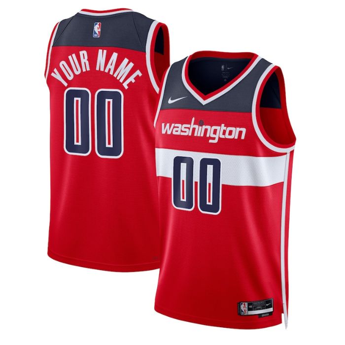 Washington Wizards Unisex 2023 Swingman Custom Jersey Red – Icon Edition