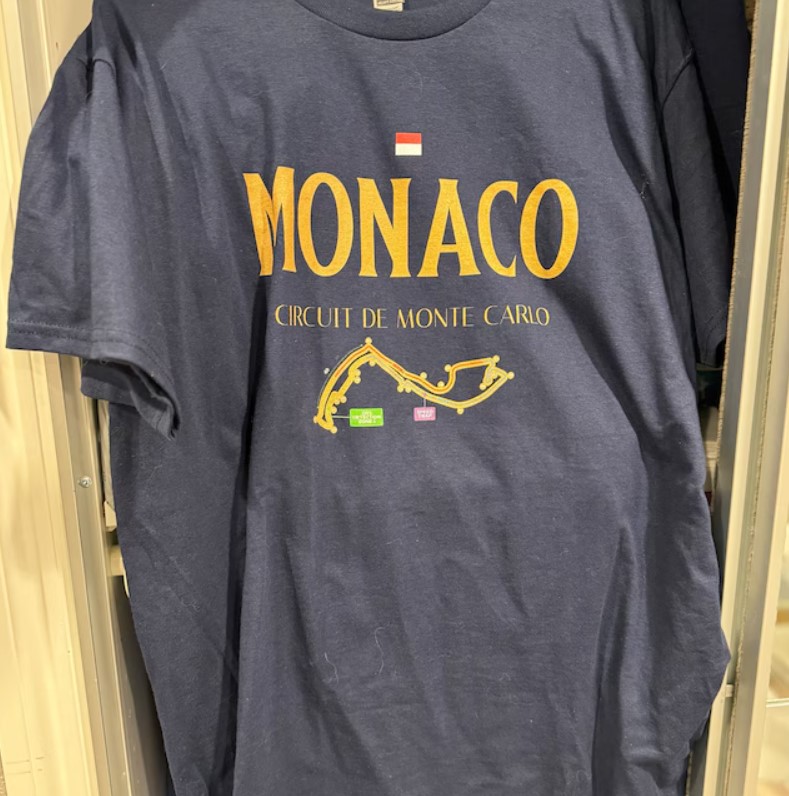 Monte Carlo Circuit de Monaco T Shirt Formula Racing F1 Shirt Outfit