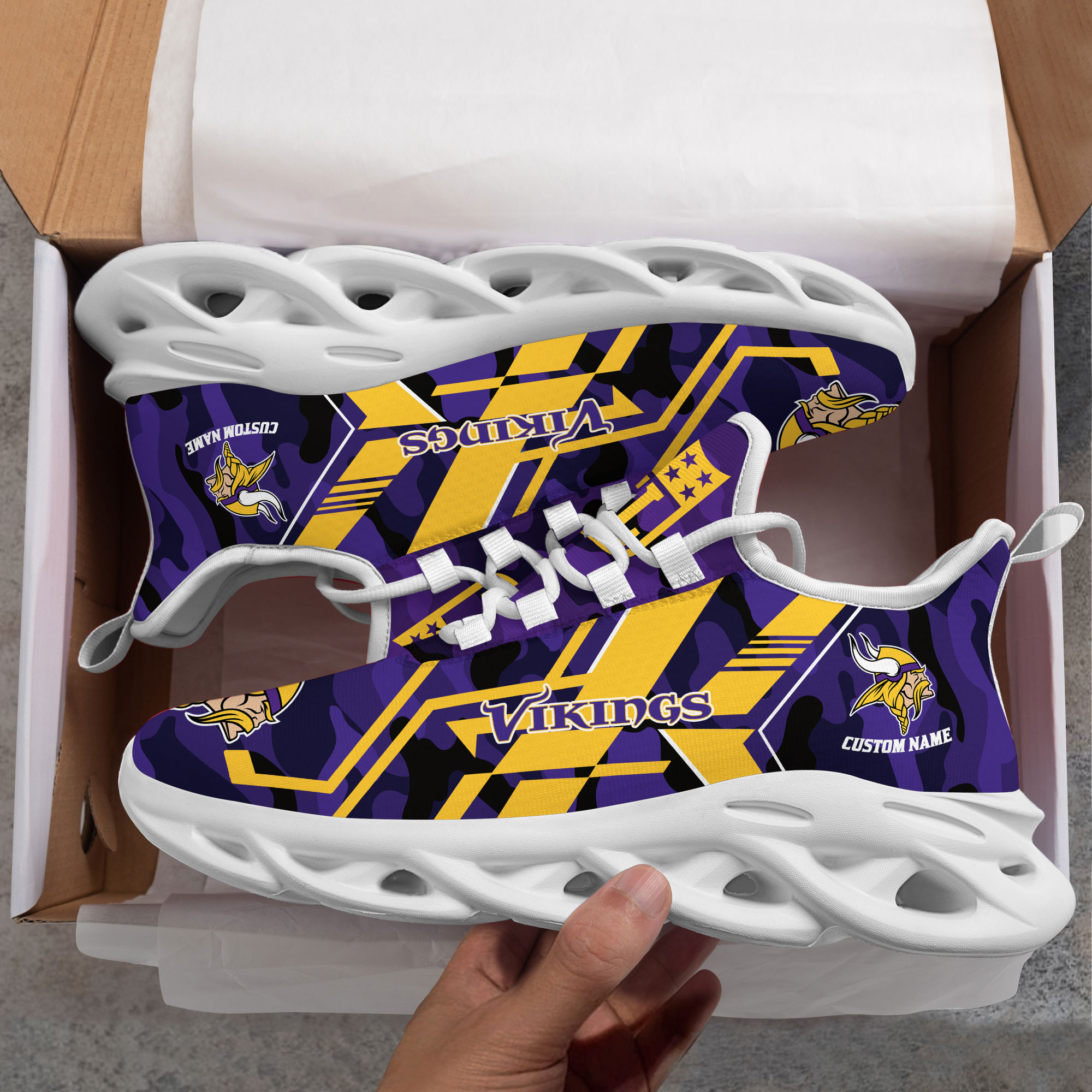 Minnesota Vikings Clunky Max Soul Shoes Personalized MS4921