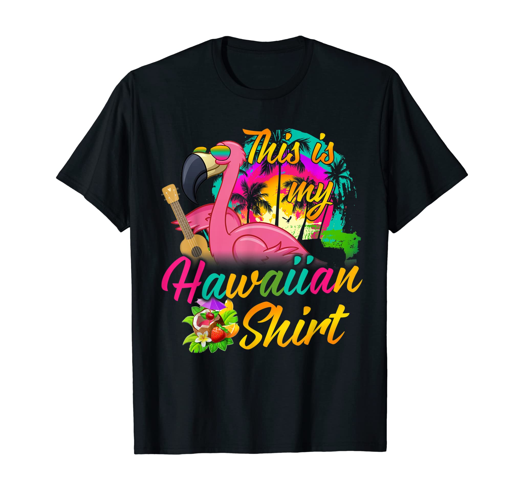 Funny Flamingo Shirt Women This is my Hawaiian Summer Beach T-Shirt