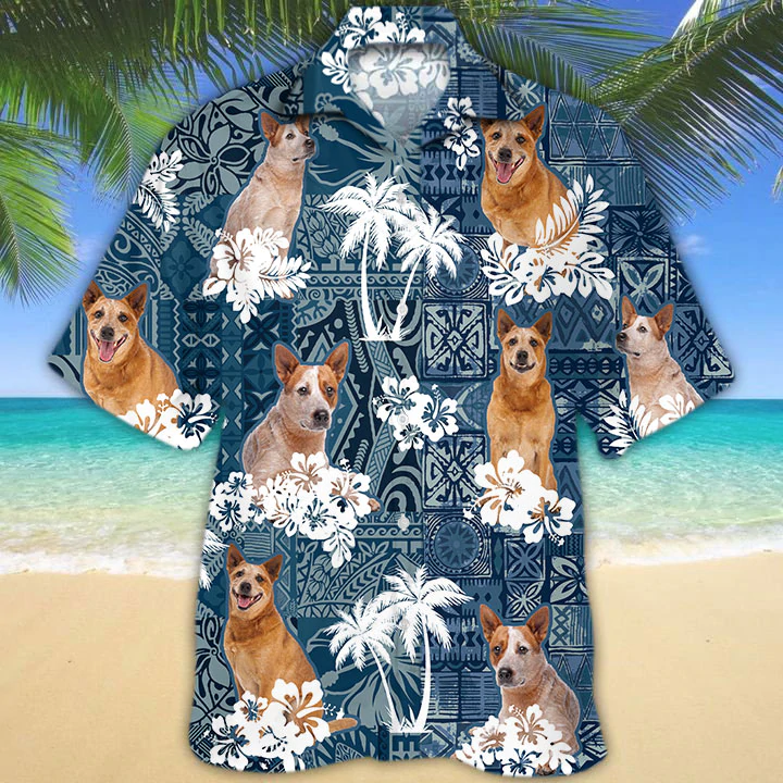 Red Heeler Hawaiian Shirt