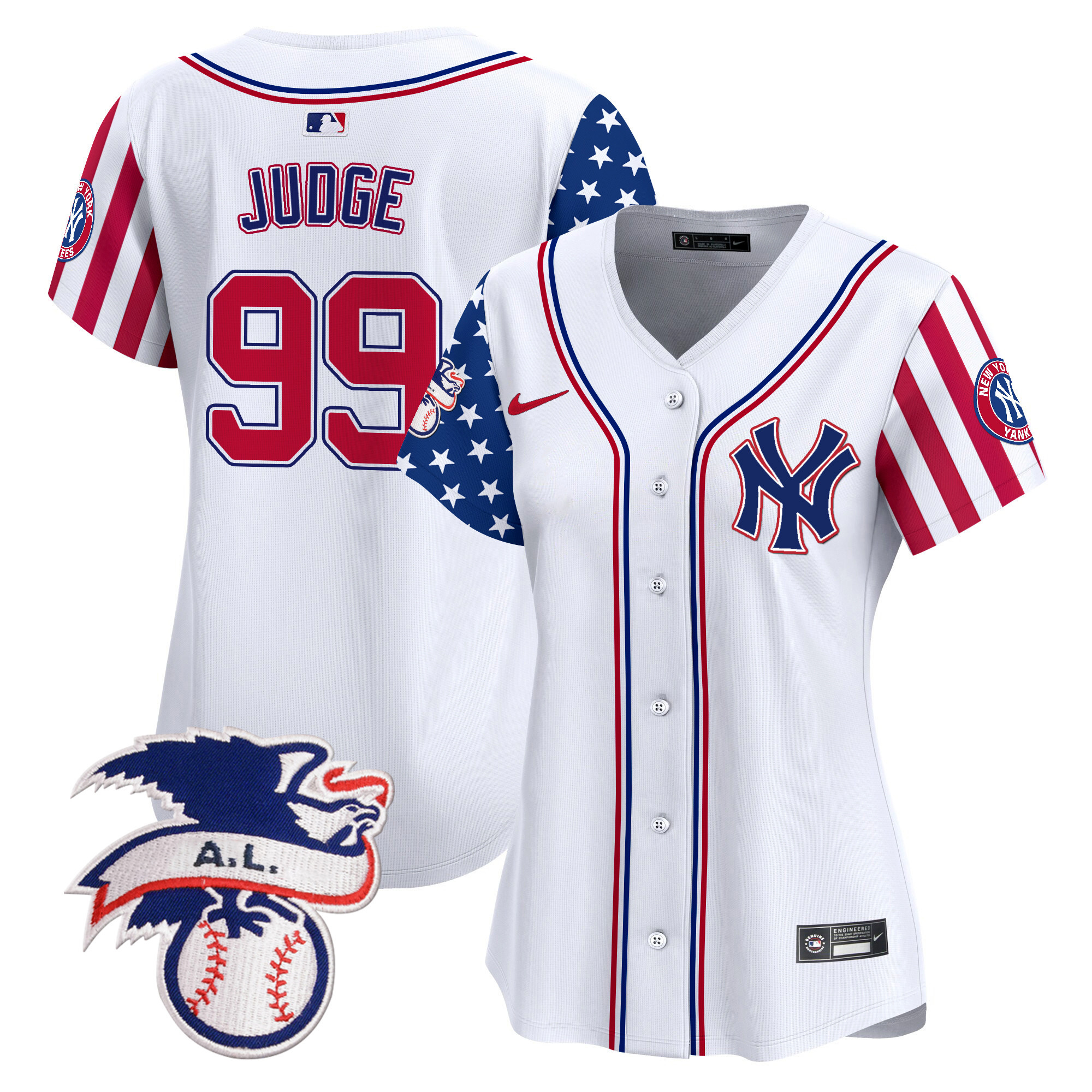 Women’S New York Yankees 2024 Fourth Of July Vapor Premier Limited Jersey V5 – All Stitched