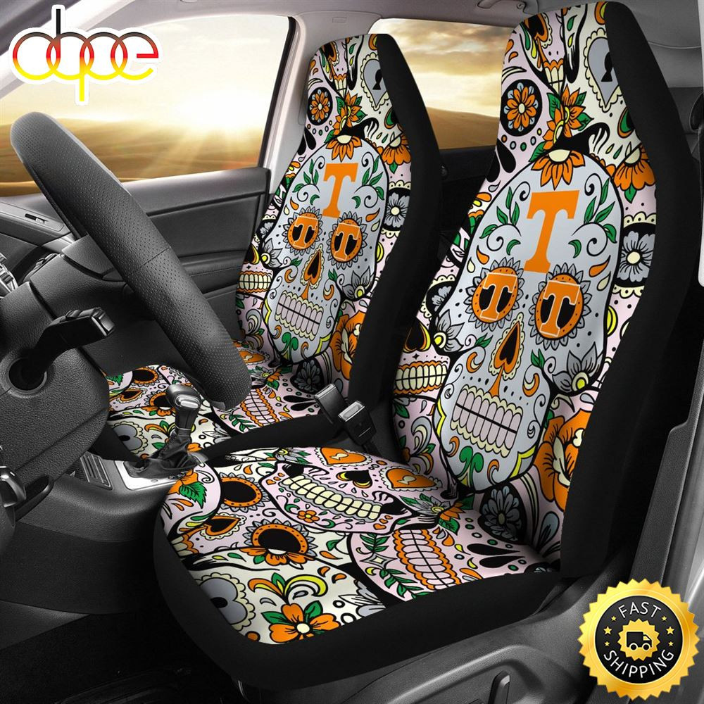 Party Skull Tennessee Volunteers Car Seat Cover Set CSC8625