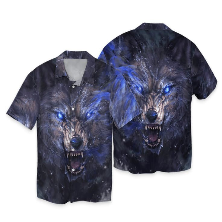 Wolf Spirit 3D Hawaiian Shirt, Wolf Hawaiian Aloha Beach Shirts For Men And Women, Wolf Hawaiian Shirt