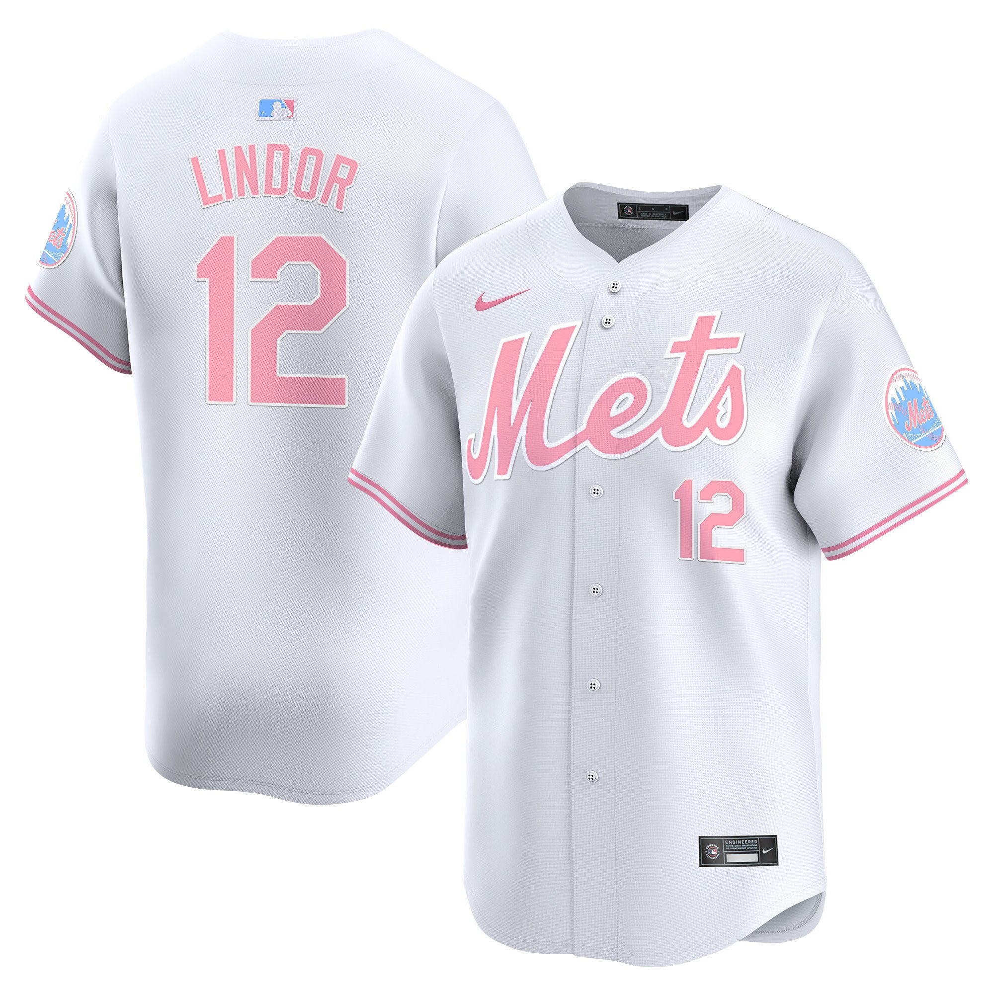 Unisex Mets Bubblegum Pink Vapor Premier Limited Jersey – All Stitched