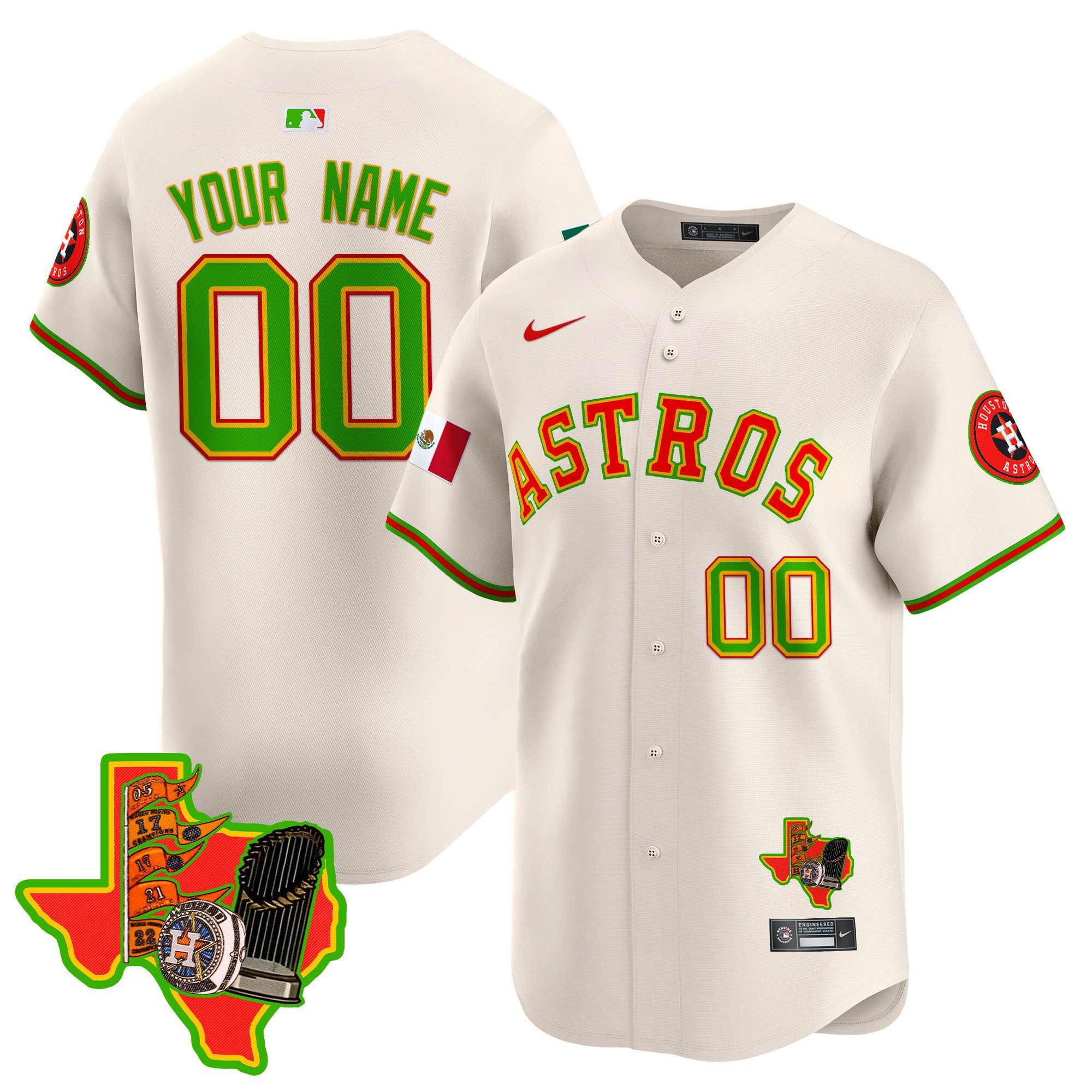 Astros The Loteria Vapor Premier Limited Custom Jersey – All Stitched