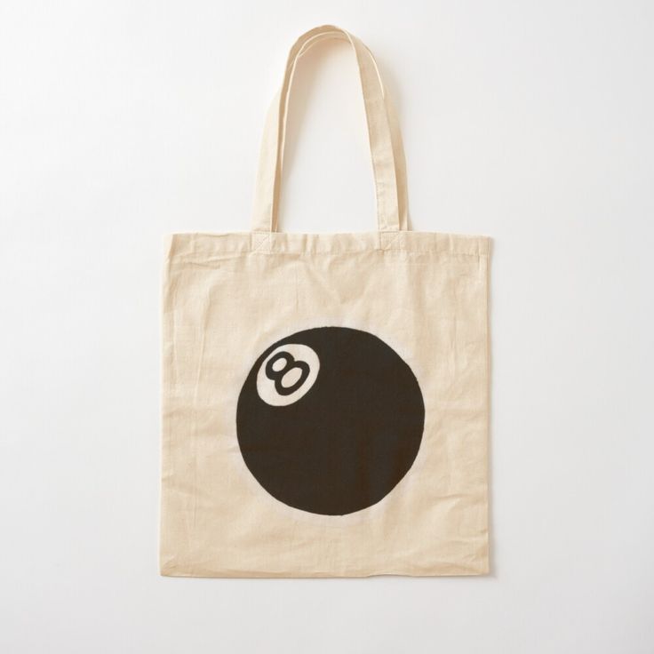 8 Ball Aesthetic Cotton Tote Bag, Best Tote Bags Ideas, Cute Tote Bags Ideas, Tote Bag Design Ideas, Girls Tote Bag, Best Canvas Tote Bags Ideas