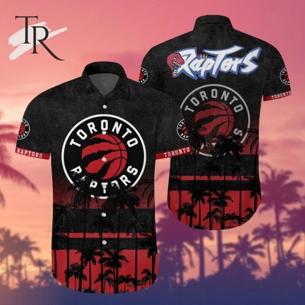Nba Toronto Raptors Tropical Palm Trees Pattern Team Logo 3D Hawaiian Shirt