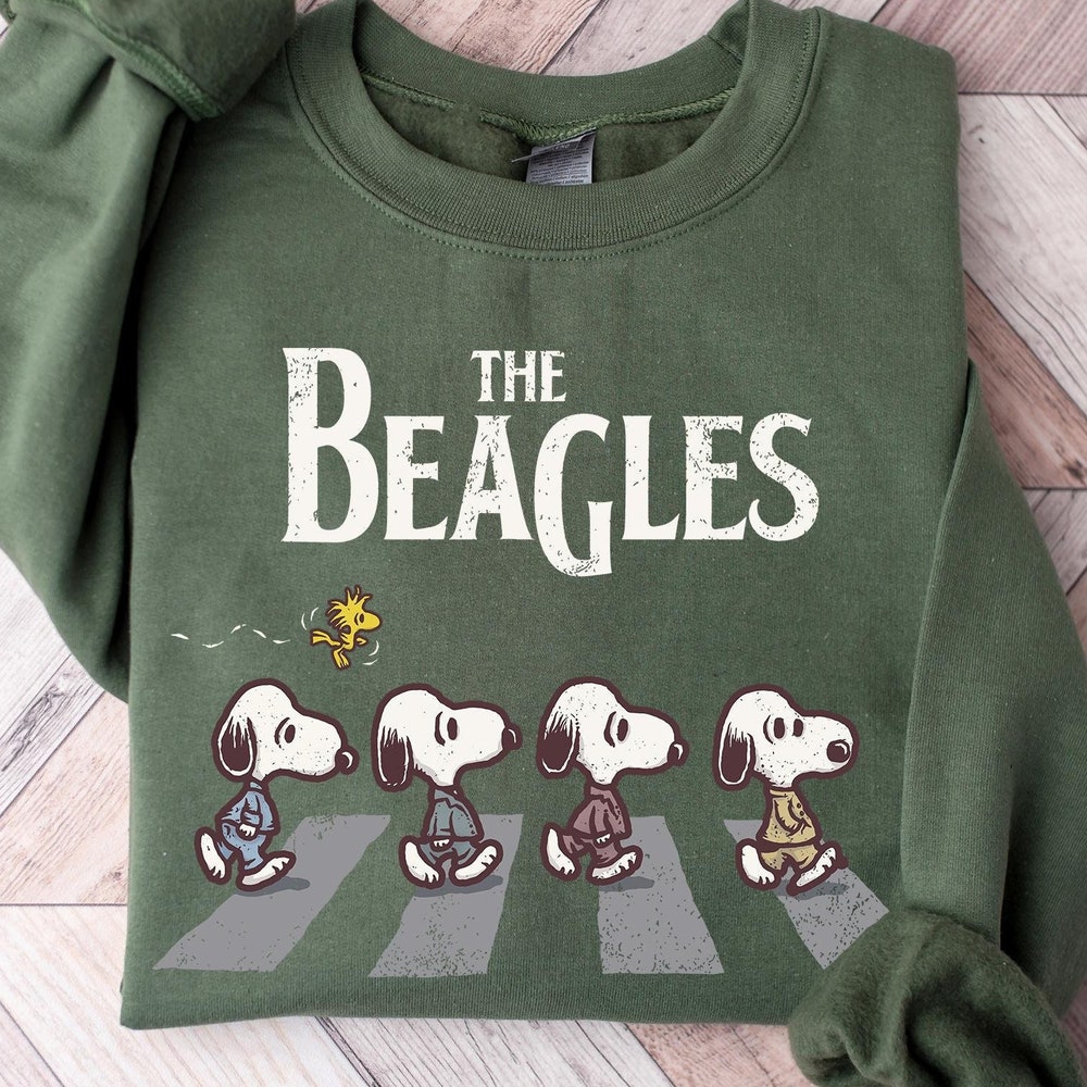 Snoopy Shirt, The Beagles Sweatshirt, Abbey Road Inspired Shirt, Christmas Gift, Funny Beatles Inspired Apparel, Cartoon Sweater, Snoopy Your Style, Your Statement