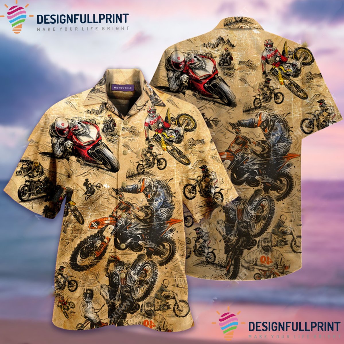 Motocycles Racing Unisex Tropical Sh &hellip;