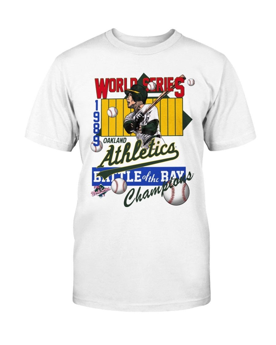 Vintage Baseball Shirt World Series Oakland Athletics 1989 Battle Of The Bay T Shirt 090821