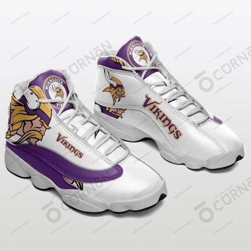 Minnesota Vikings Custom Shoes Air Jordan 13 Sneakers JD13 V323