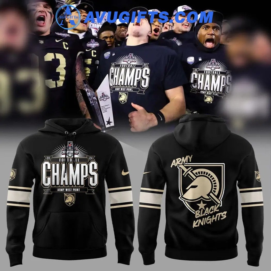 Army Black Knights 2024 Aac Football Conference Champions Limited Edition Hoodie – Zip Hoodie 3D Aop Shirt