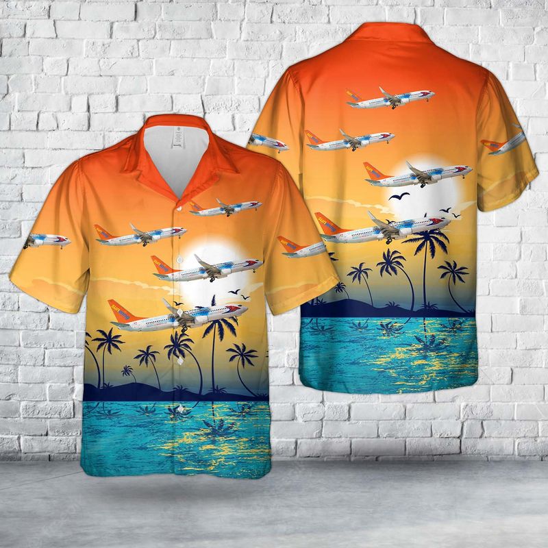 Sunwing Airlines Boeing 737-8Q8 Hawaiian Shirt