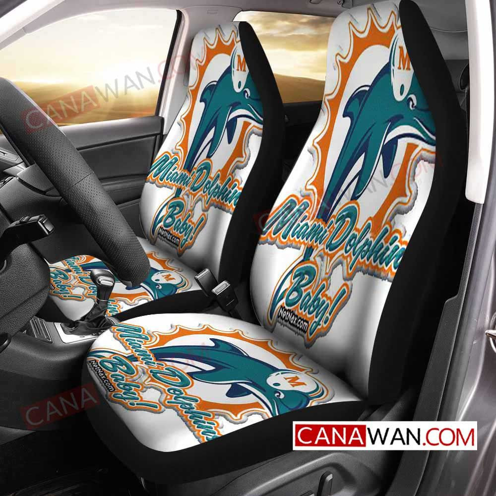 Miami Dolphins Car Seat Cover Set CSC2016