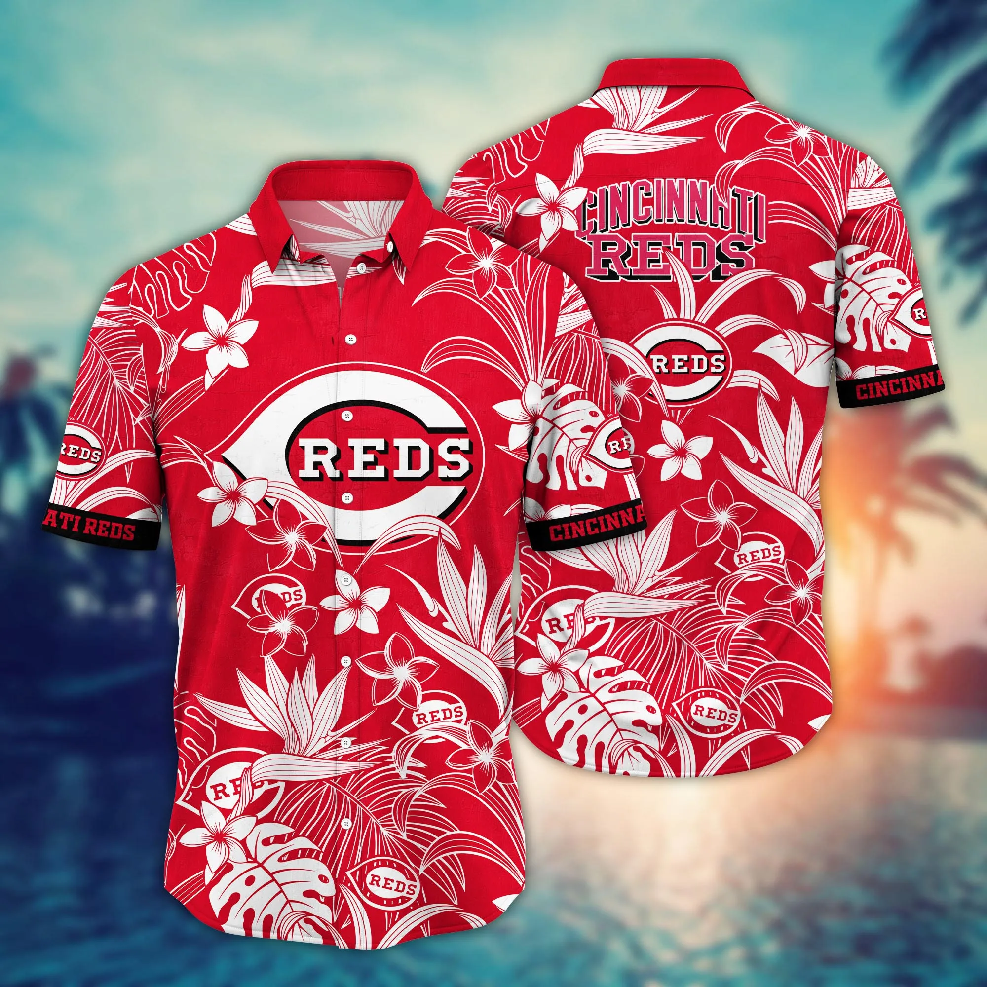 Cincinnati Reds Mlb Hawaiian Shirt Sunshinetime Aloha Shirt