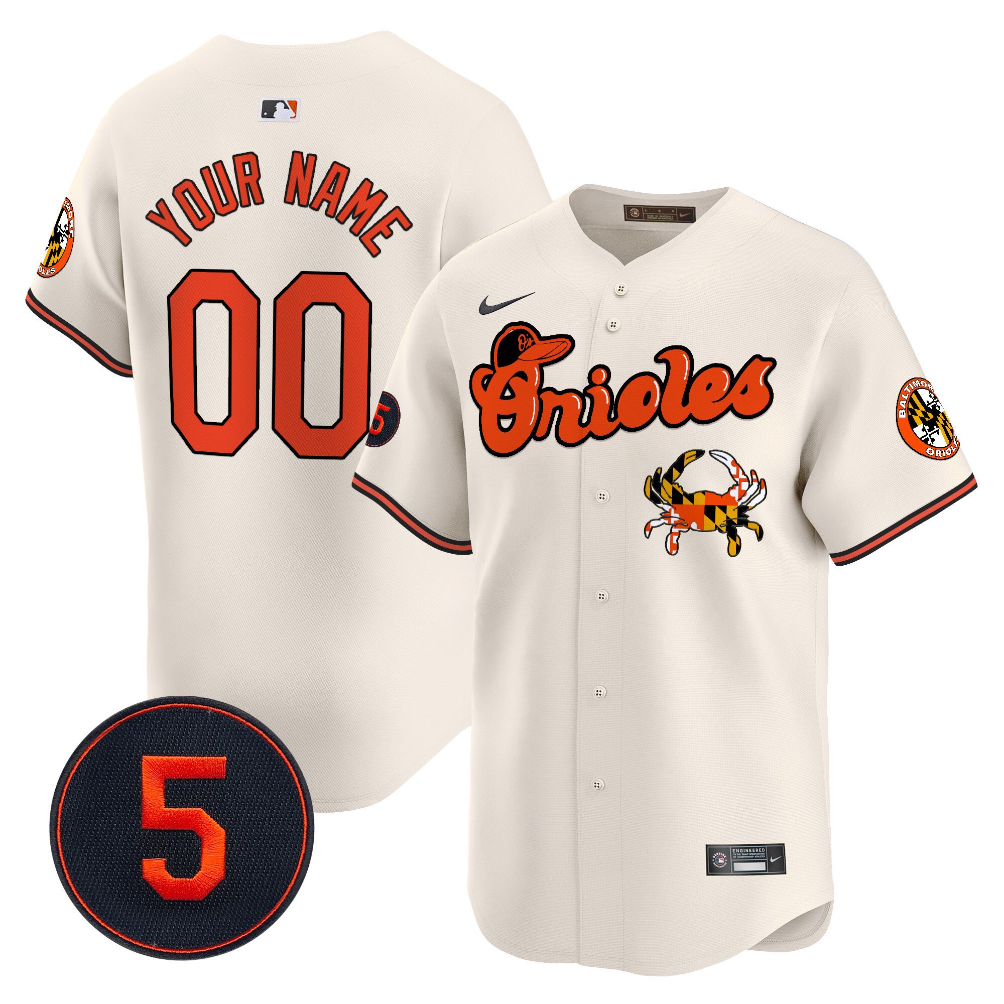 Baltimore Orioles Robinson Patch Vapor Premier Limited Custom Jersey V6 – All Stitched