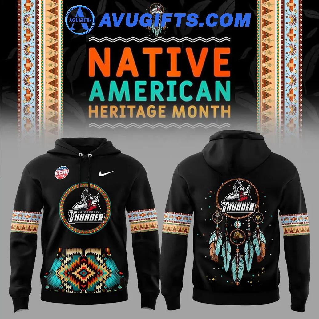 Adirondack Thunder X Native American Heritage Month Limited Edition Hoodie – Zip Hoodie 3D Aop Shirt