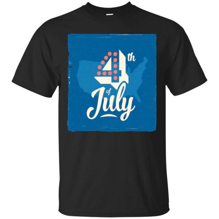 AGR Vintage Poster America Independent Day 4th July T-Shirt