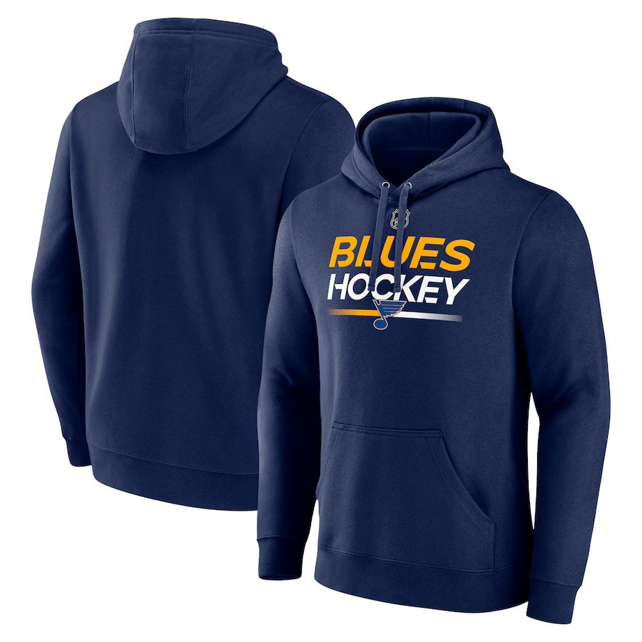 St. Louis Blues NHL National Hockey League Logo Navy Print 2D Hoodie