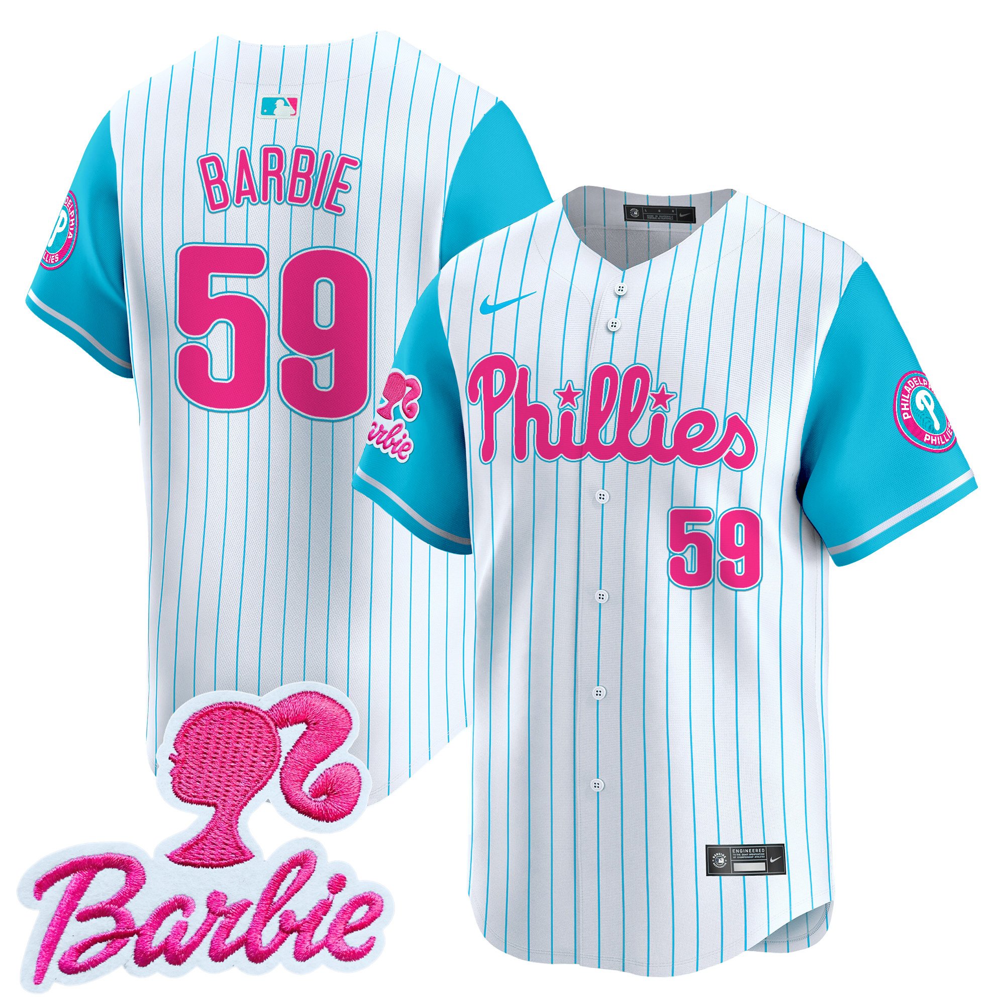 Unisex Phillies Barbie Patch Vapor Premier Limited Jersey – All Stitched