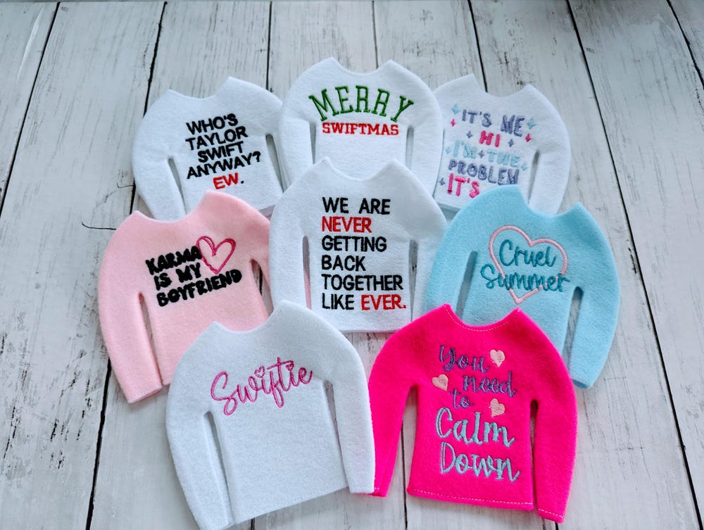 Swift Elf Sweater, Cruel Summer Elf Shirt Sweater, Christmas Elf Sweater, Holiday Sweater, Elf Prop, Elf Clothes, Elf Dress Up X Halloween Collection From Snorider