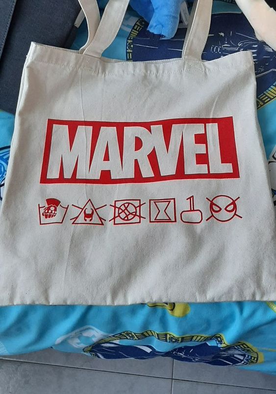 Marvel Tote Bag N135, Canvas Tote Bags, Tote Bag Design, Tote Bag Idea